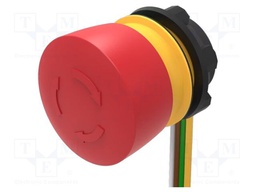 Switch: emergency stop; 22mm; Stabl.pos: 2; NC x2; red; none; 84