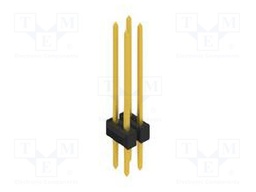 Connector: pin strips; pin header; male; PIN: 4; 2.54mm; THT; 2x2
