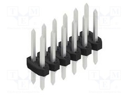 Connector: pin strips; pin header; male; PIN: 12; 2mm; THT; 2x6; 100V