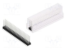 Connector: pin strips; pin header; male; PIN: 40; 2.54mm; SMT; 2x20