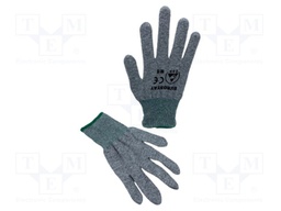 Protective gloves; ESD; XXL; Features: dissipative; polyester