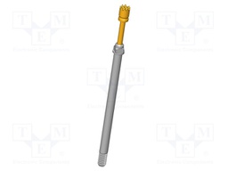 Test needle; Operational spring compression: 4mm; 5A; Ø: 2mm; 0.8N