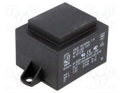 Transformer: encapsulated; 6VA; 230VAC; 7.5V; 7.5V; 400mA; 400mA