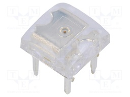 LED Super Flux; 7.62x7.62mm; orange; 750÷1200mcd; 140°; 1.8÷2.6V