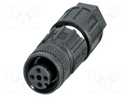 Connector: M12; plug; PIN: 4; 125V; straight; IP65; IDC; A code; 4A