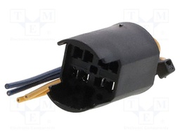 Contact block; Leads: cables; 140mm; PVP; Body dim: Ø18.2x30mm