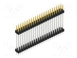 Connector: pin strips; pin header; male; PIN: 44; 2.54mm; THT; 2x22