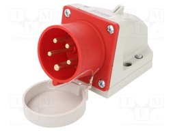 Connector: AC supply 3-phase; socket; male; 16A; 400VAC; IEC 60309