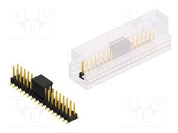 Connector: pin strips; pin header; male; PIN: 34; 2.54mm; SMT; 2x17