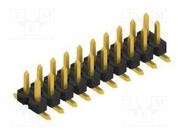 Connector: pin strips; pin header; male; PIN: 20; 2.54mm; SMT; 2x10