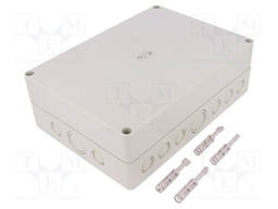 Enclosure: multipurpose; X: 180mm; Y: 254mm; Z: 84mm; TK PS; grey