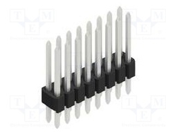 Connector: pin strips; pin header; male; PIN: 16; 1.27mm; THT; 2x8