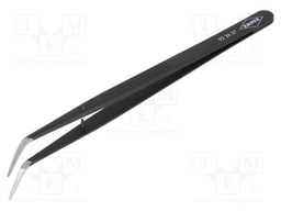 Tweezers; 155mm; for precision works; Blades: curved