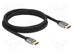 Cable; HDMI plug,both sides; textile; HDMI 2.1,Ultra High Speed