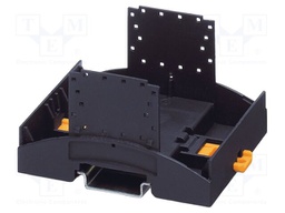 Enclosure base; with terminals; black; UL94V-0; BC 71,6; X: 48.9mm