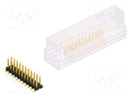 Connector: pin strips; pin header; male; PIN: 22; 2.54mm; SMT; 2x11