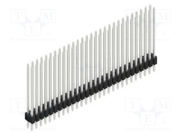 Connector: pin strips; pin header; male; PIN: 56; 1.27mm; THT; 2x28