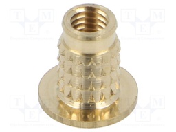 Threaded insert; brass; M5; BN: 37896; L: 10.1mm; MULTISERT®