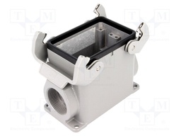 Enclosure: for Han connectors; Han; size 32A (2 x 16A); M32; IP65