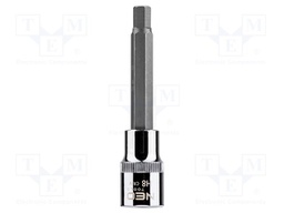 Socket; hex key,socket spanner; HEX 8mm; 1/2"