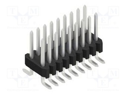 Connector: pin strips; pin header; male; PIN: 18; 1.27mm; SMT; 2x9