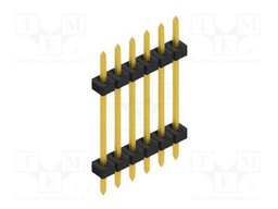 Connector: pin strips; pin header; male; PIN: 6; 2mm; THT; 1x6; 100V