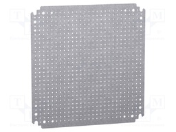 Mounting plate; microperforated