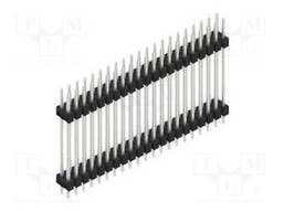 Connector: pin strips; pin header; male; PIN: 42; 2.54mm; THT; 2x21