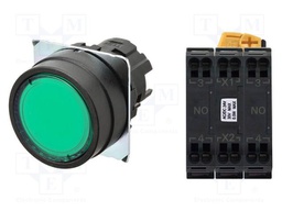 Switch: push-button; 22mm; Stabl.pos: 1; flat; Pos: 2