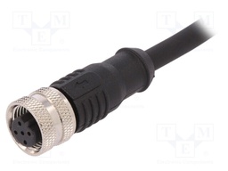 Plug; M12; PIN: 5; female; B code-Profibus; IP67; 60V; 4A; straight