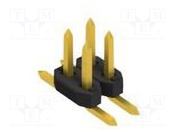 Connector: pin strips; pin header; male; PIN: 4; 2mm; SMT; 2x2; 100V