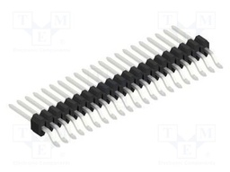 Connector: pin strips; pin header; male; PIN: 21; 1.27mm; SMT; 1x21