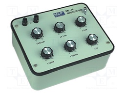 Decade box: inductance; 0,01mH÷H; Number of ranges: 6; 40mA