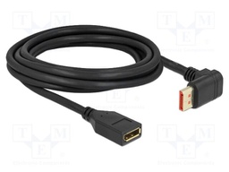 Cable; DisplayPort socket,DisplayPort plug 90° up/down; Len: 3m