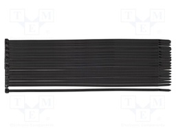 Cable tie; L: 200mm; W: 3.6mm; black; 100pcs; EXTREME