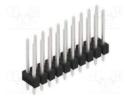 Connector: pin strips; pin header; male; PIN: 20; 2.54mm; THT; 2x10