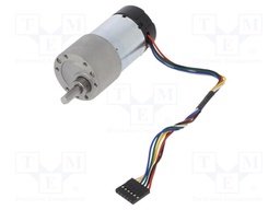 Motor: DC; with gearbox; 6÷12VDC; 5.5A; Shaft: D spring; 67rpm