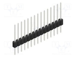 Connector: pin strips; pin header; male; PIN: 15; 1.27mm; THT; 1x15