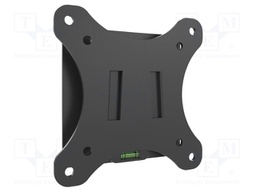Holder; for wall mounting; 18kg; 32"; black; Dim: 120x120x18mm