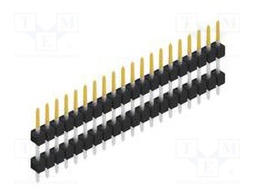 Connector: pin strips; pin header; male; PIN: 20; 2.54mm; THT; 1x20