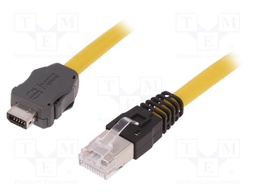 Cable: patch cord; RJ45 plug,ix Industrial plug; Cat: 6a; 2m; plug