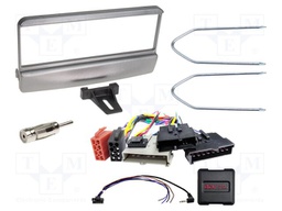 Adapter for control from steering wheel; Ford; DIN,ISO; silver