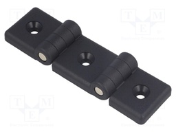 Hinge; Width: 124mm; technopolymer (PA); black; H: 36mm