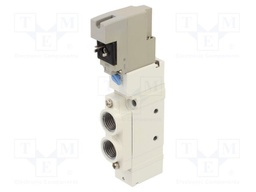 Electromagnetic valve; 5/2 monostable; G 1/4"; Temp: -10÷50°C