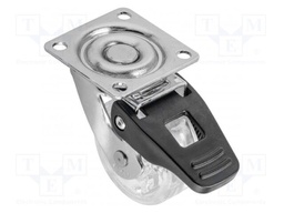 Furniture wheel; Ø: 50mm; with locking