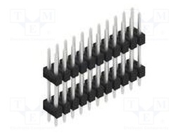 Connector: pin strips; pin header; male; PIN: 22; 2.54mm; THT; 2x11