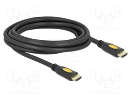 Cable; HDMI 1.4,High Speed + Ethernet; Len: 3m; black; 28AWG