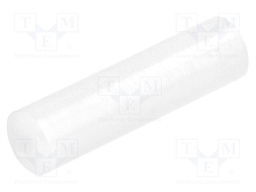 Spacer sleeve; LED; Øout: 5mm; ØLED: 5mm; L: 18.5mm; natural; UL94V-2