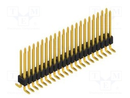 Connector: pin strips; pin header; male; PIN: 42; 1.27mm; SMT; 2x21