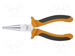 Pliers; half-rounded nose; 160mm